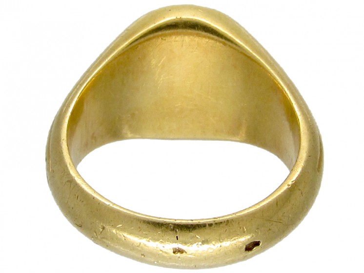 18ct Gold Victorian Signet Ring - The Antique Jewellery Company