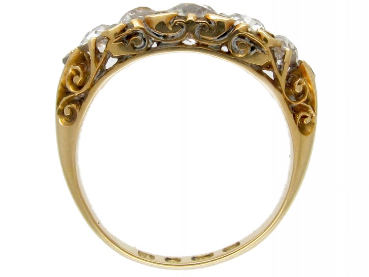 Victorian Five Stone Diamond Ring - The Antique Jewellery Company