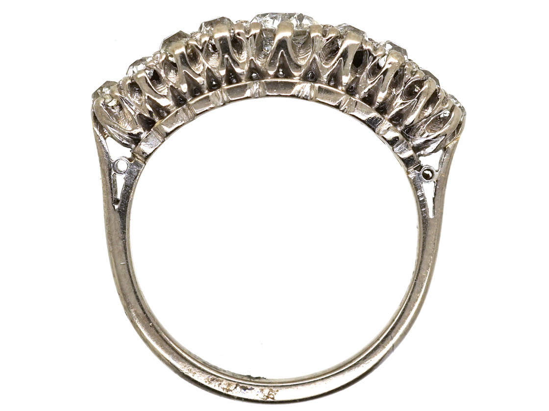 18ct White Gold Diamond Ring - The Antique Jewellery Company