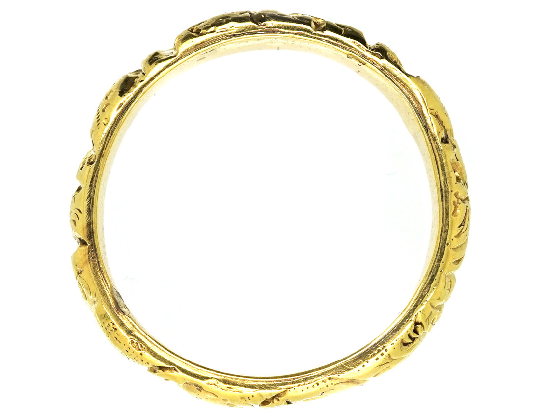 Georgian 18ct Gold Wedding Band - The Antique Jewellery Company