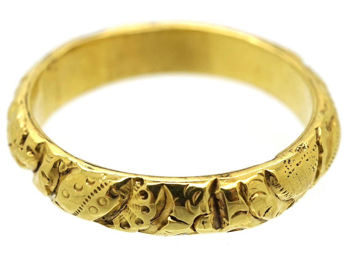 Georgian 18ct Gold Wedding Band - The Antique Jewellery Company